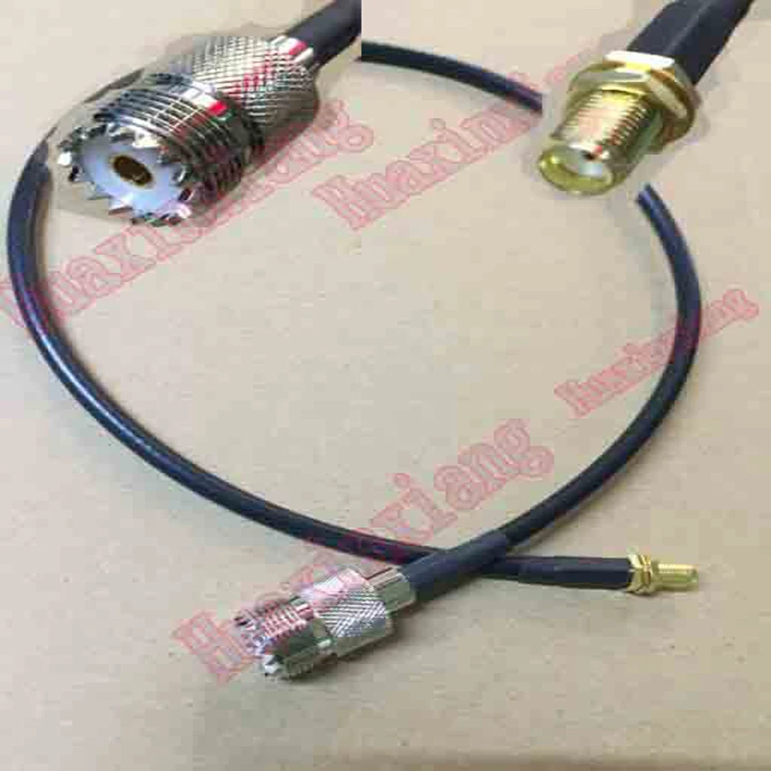 1PCS RF UHF Female Jack To SMA Plug Cable SL16/SO239 SMA-K RG58 Extension Pigtail 20CM/50CM/100CM | Обустройство дома