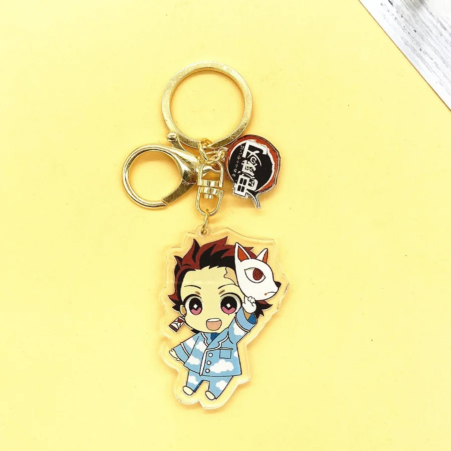 

Demon Slayer Keychain Delicacy Workmanship Backpack Pendant Accessories Key Chain Trinket Decoration Keyring Present