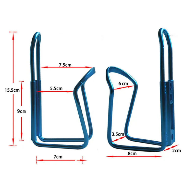 

2PCS Aluminum Alloy Bicycle Bottle Holder Classic Solid Accessories for Mountain Cycling Drink Rack Bottle Bike Water Cage