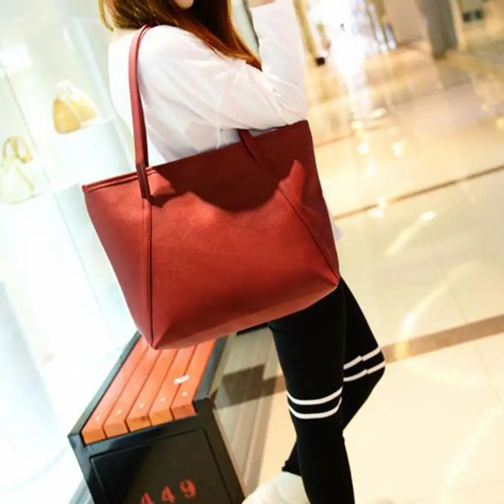 Аксессуары для путешествий через плечо винтажная женская кожаная одноцветная