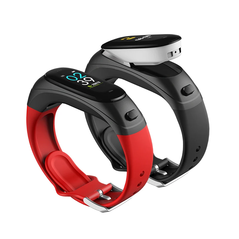 V08 PRO Bluetooth-гарнитура умный браслет 2 в 1 часы с наушниками-вкладышами Браслет