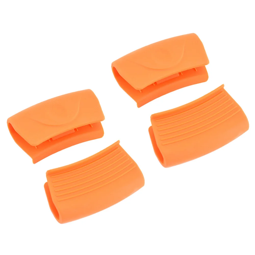 4 шт. силиконовые накладки на ручку кастрюли|Другие части для посуды| |