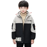 boys puffer jackets hooded outerwear down coats for kids windproof tops winter thicken clothes warm cotton coat casual overcoat