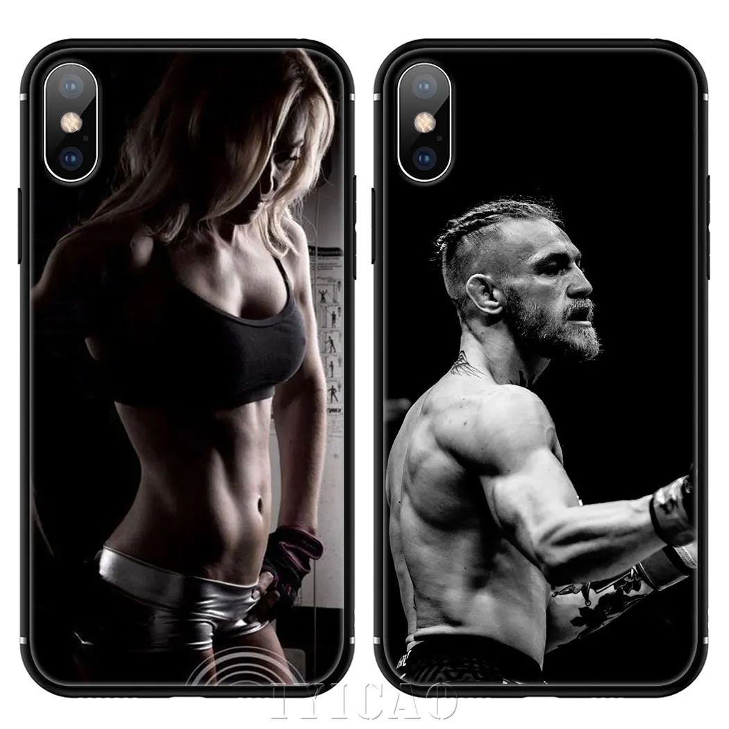 Мягкий силиконовый чехол для телефона бодибилдинга фитнеса iPhone 11 Pro Max XR X XS 6 6S 7 8