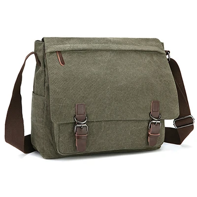 Новинка, мужские сумки-мессенджеры, модные, Bolsa Masculina, дорожные сумки через плечо, Portatiles Ordenadores, Холщовый портфель, Chapeu Masculino - Цвет: Армейский зеленый