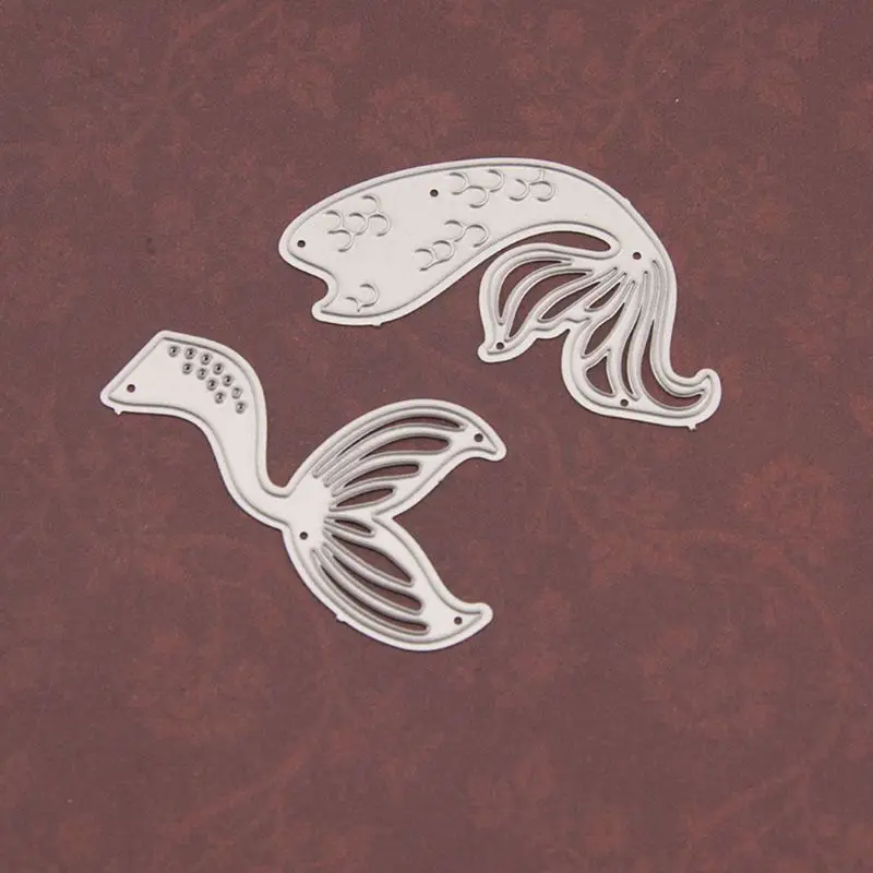 

Fish Tail Metal Cutting Dies Stencil Scrapbooking DIY Album Stamp Paper Card Embossing Decor Craft
