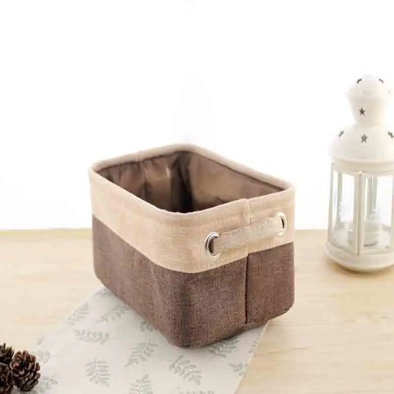 

Folding Storage Basket Linen Storage Box Bins Fabric Office Bedroom Closet Toys X6X80396