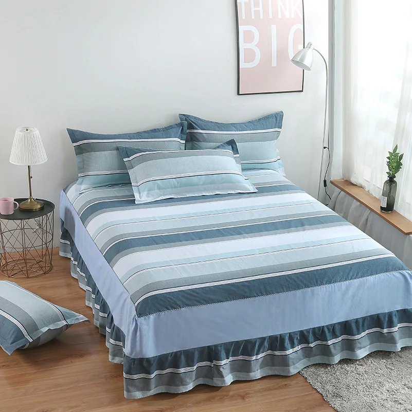 Горячая Распродажа сине серое клетчатое Полосатое эластичное покрывало на