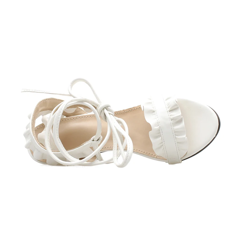 Женские босоножки на высоком каблуке белые летние женские туфли с перекрестными