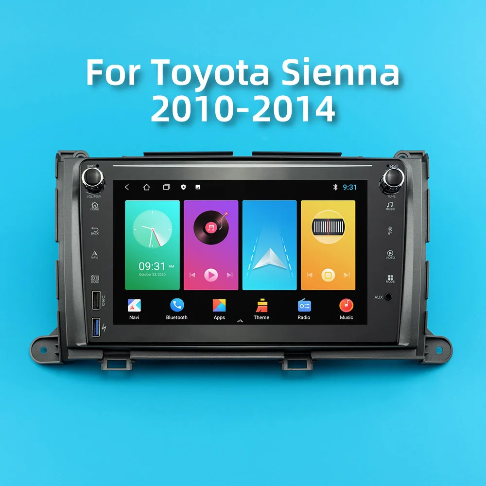 

For Toyota Sienna 2010-2014 8" Android 2 Din Car Radio Multimedia WIFI FM BT GPS Navigation Player Stereo Head Unit Autoradio