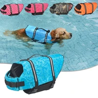 safety dog life jacket summer printed pet dog life vest swimming wear safety clothes outdoor puppy big dog clothing vest xxs xxl