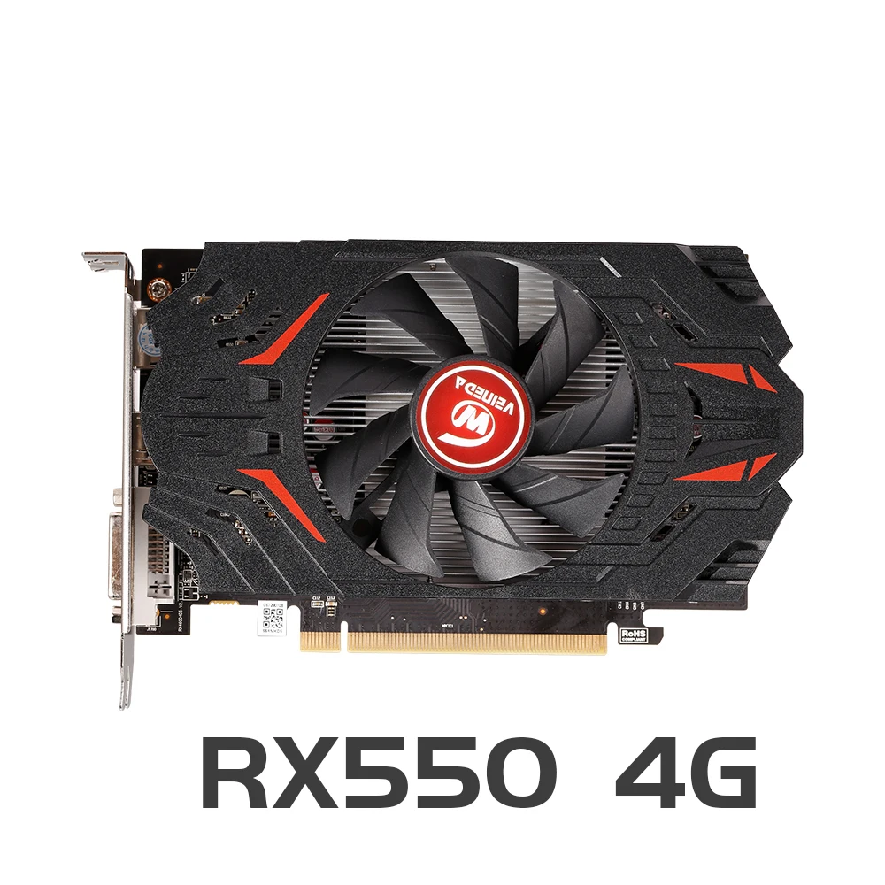 Preise VEINEDA Video Karte RX550 4GB GDDR5 128bit PCI-E 3,0 DisplayPort DVI-D Grafikkarte Für NVIDIA Geforce Spiele