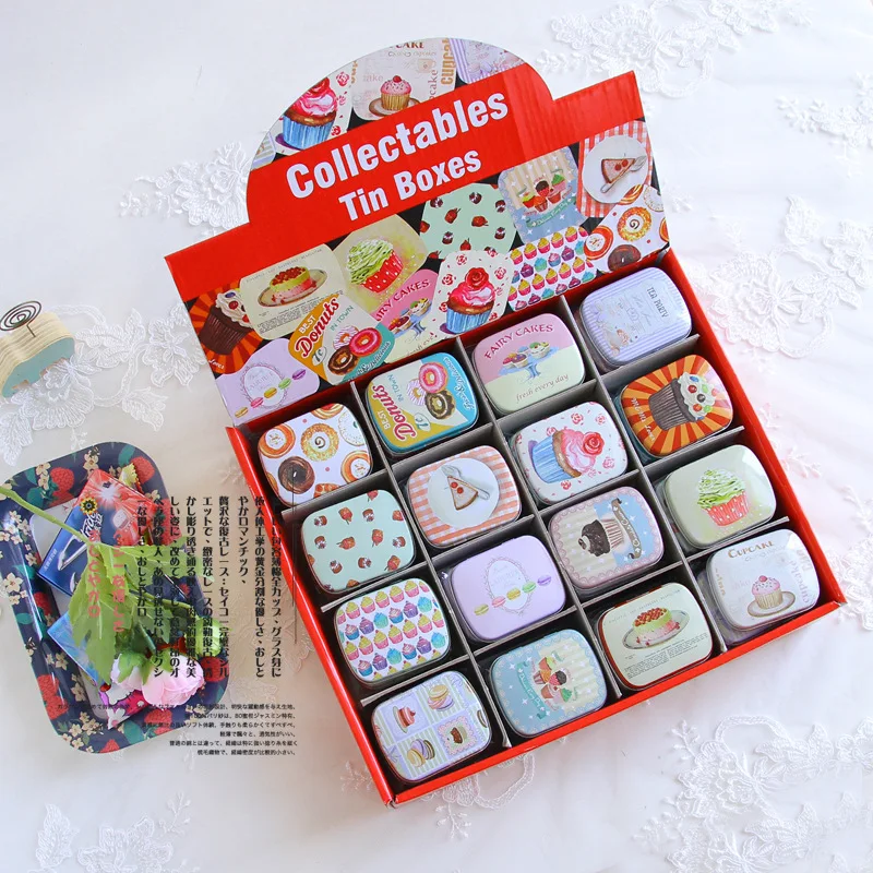 Торт иллюстрация мини Таблетка Коробка литоспермам паста жестяная коробка