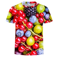 2021 lemon t shirt summer mens and womens orange t shirt 3d printing fruit short sleeve hip hop street top o neck harajuku