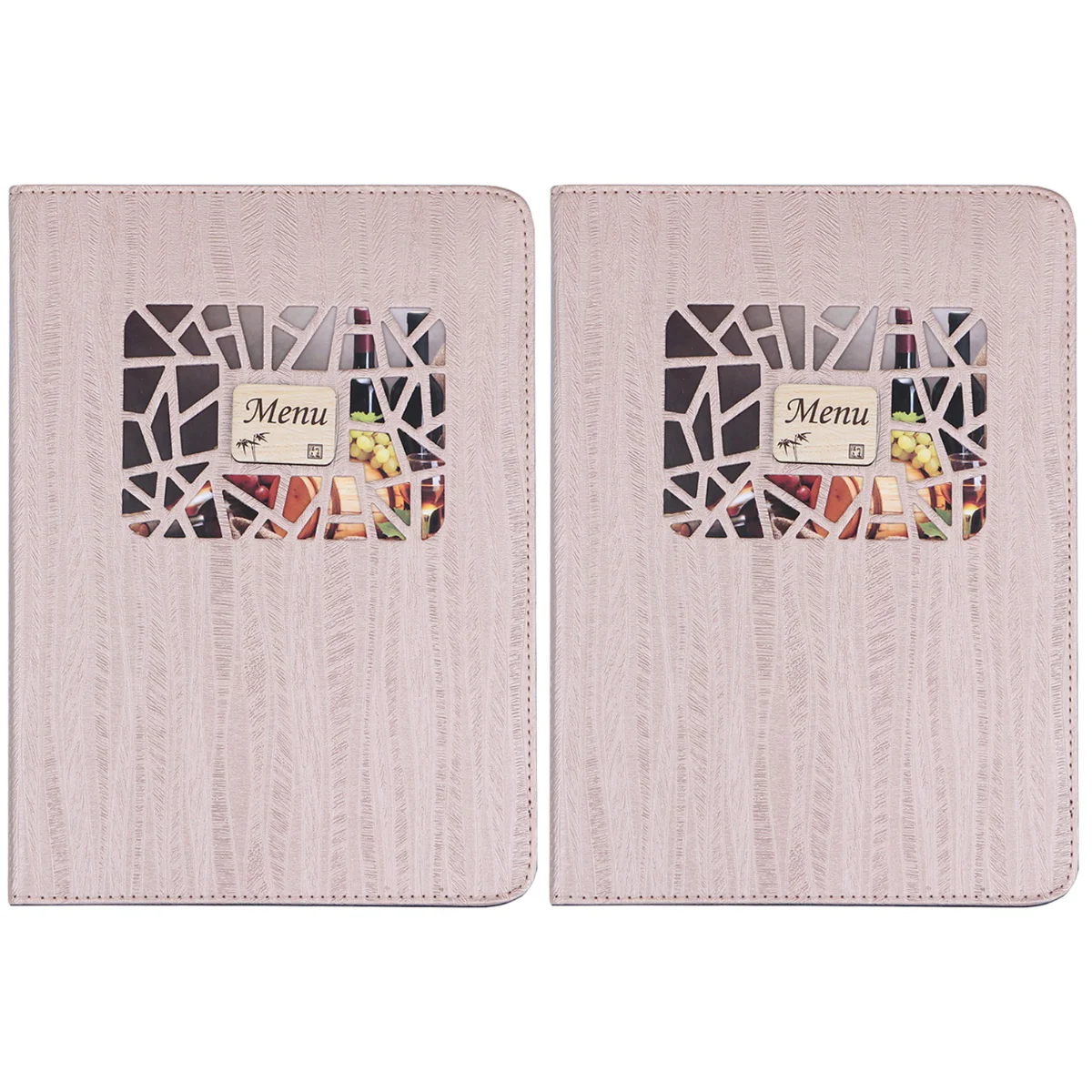 

Кожаный чехол для меню, 2 шт., чехол для меню с двумя видами, для ресторанов, столовых, кафе, бистро (8884)
