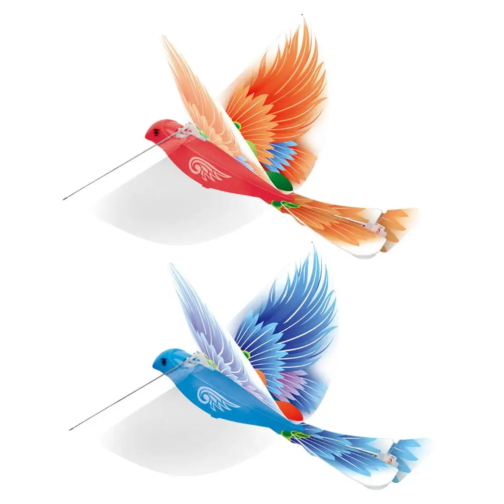 

Bionic Flying Bird Toy Wired Remote Control Flying Birds Smart Flying Easy Use Wire Control Toy With LED Light For Indoor Outd