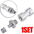 Переходник с резьбовым креплением 14 дюйма на 38 дюйма (штекер-гнездо) для штатива для вспышки камеры