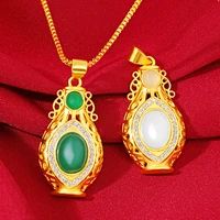 elegant natural jade pendant necklace for women ancient hetian jade gemstone pendant necklace christmas fine jewelry gift