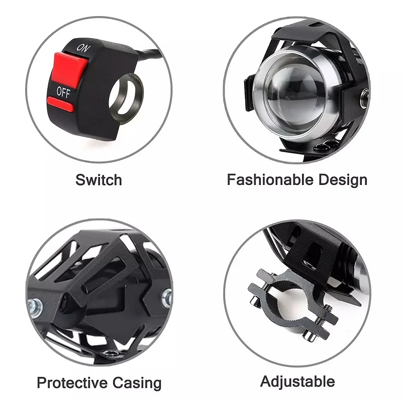 Горячая Распродажа Мотоцикл головной светильник U5 отражатели 2 шт мощностью 12V 125W