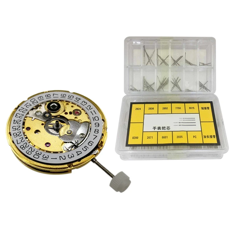 

1 Pcs ST2130 Automatic Movement Clone for ETA 2824-2 & 1 Set Watch Pole Wristwatch Winding Stem Extender