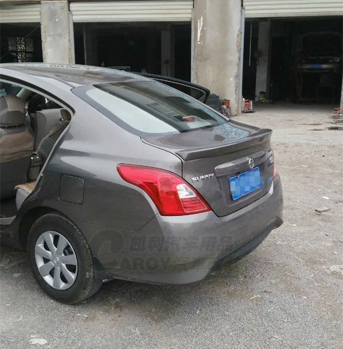 Для NISSAN Versa спойлер 2011 2016 Sunny Высокое качество ABS Материал заднее крыло автомобиля