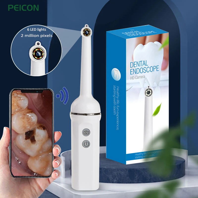 

Wifi Intra Oral Dental Camera 1080P HD Intra Oral Endoscope Dental Light Mouth Inspection USB Charging Household Dental Tool