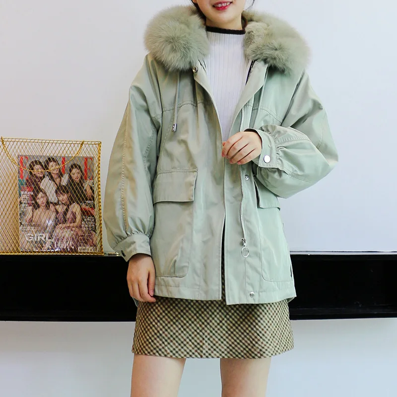 Пальто из натурального меха зимнее пальто женская одежда 2020 теплая парка с