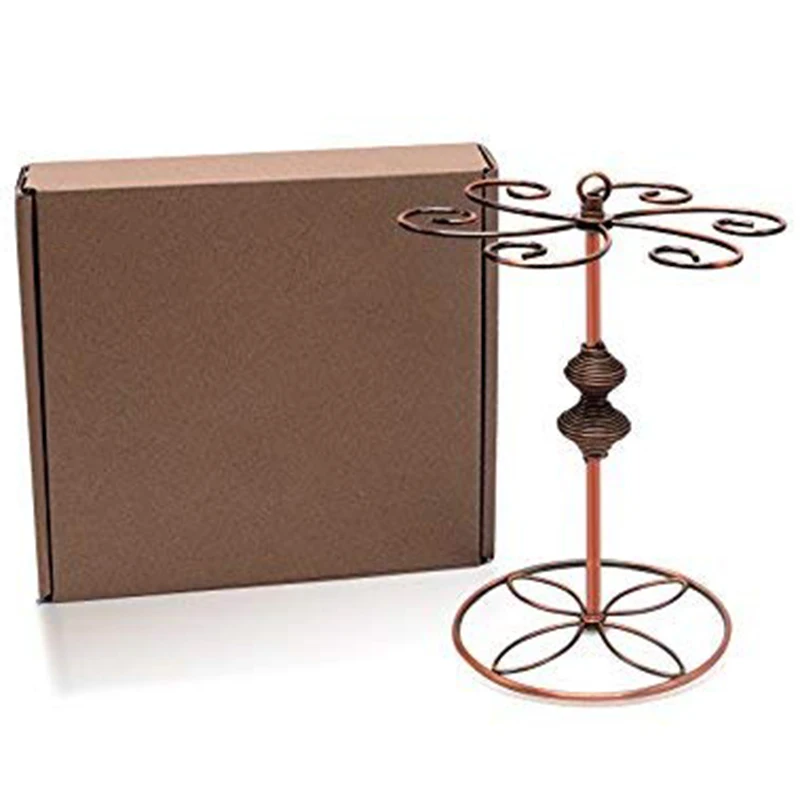 Scrollwork бронзовая стойка для винного стекла элегантный отдельно стоящий держатель