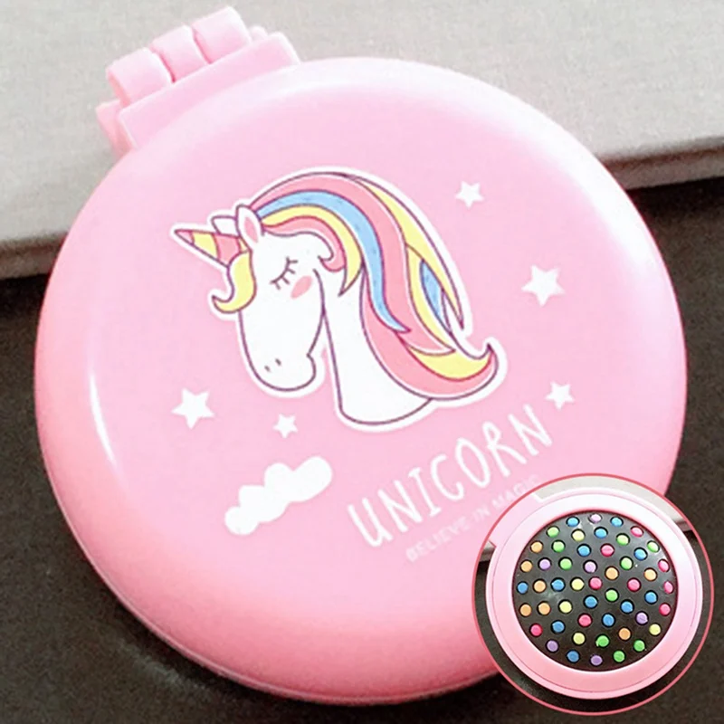 Расческа для волос складная Массажная щетка круглые цвета мини-Расческа с