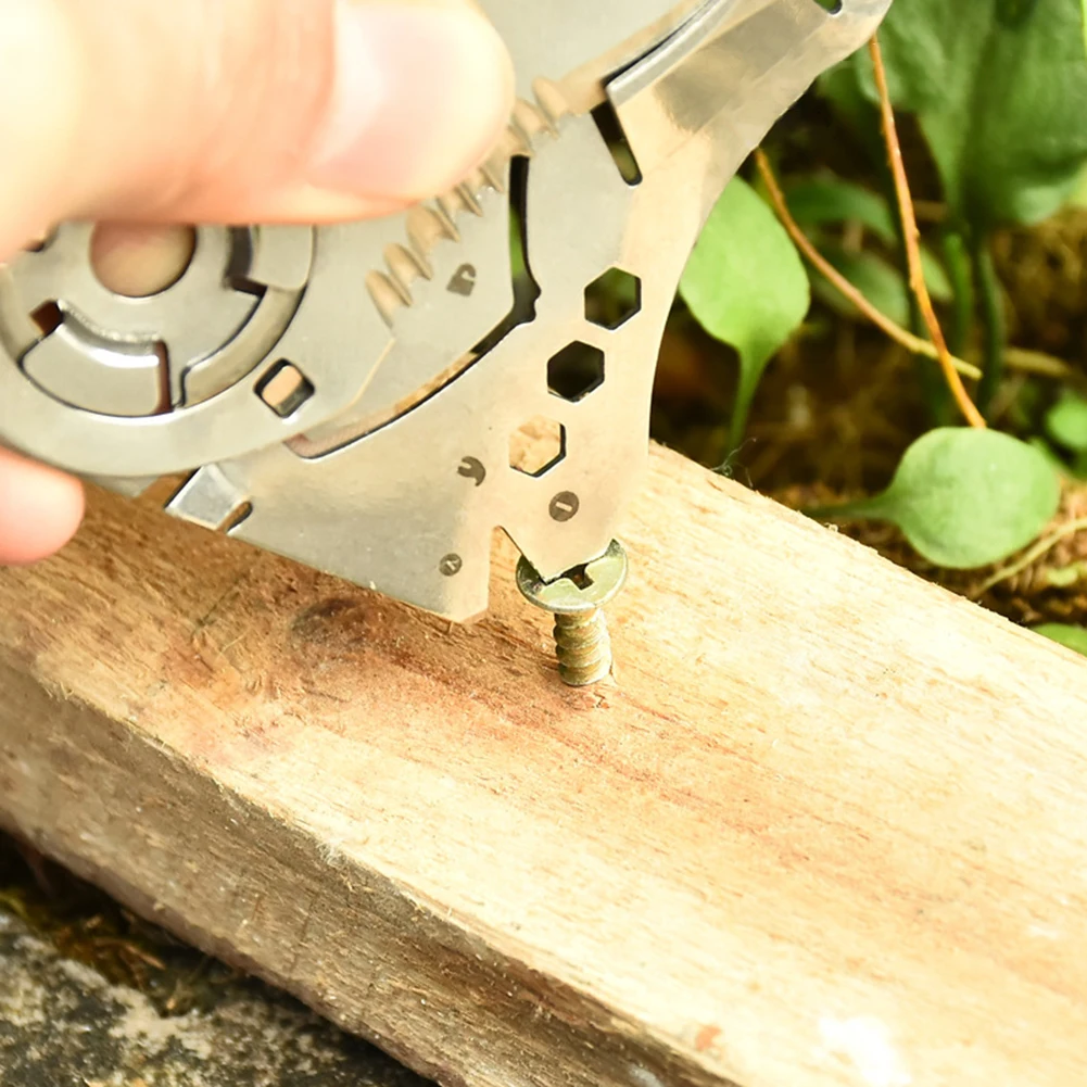 

Multi-Tool Outdoor 9 in 1 Folding Survival Tools Pocket Multifunction Camping Camping Portable Outdoor Elements