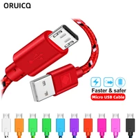 micro usb cable 1m 2m 3m nylon braided data sync usb charger cable for samsung huawei xiaomi htc android phone usb micro cables