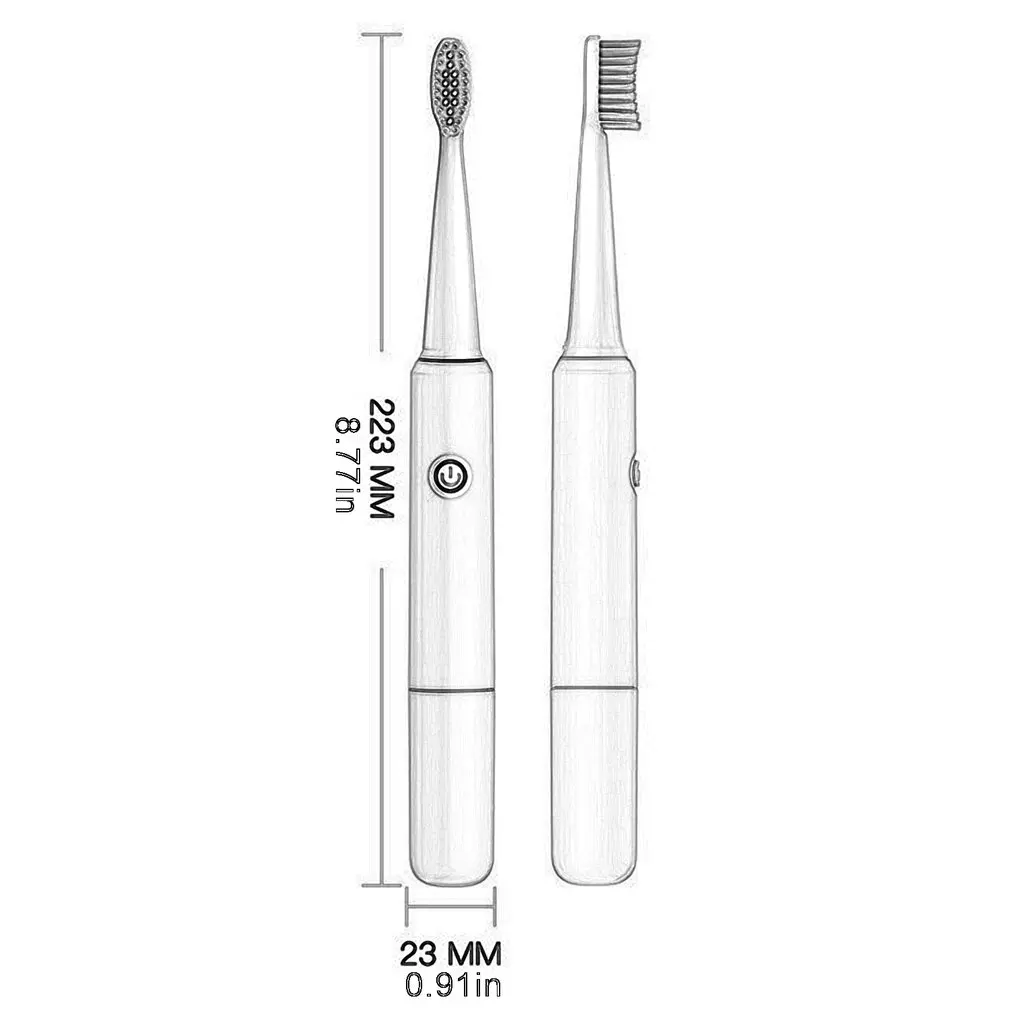 

HT306 Macaron Color Soft Automatic Toothbrush 360 Degree Automatic Smart Three Brush Heads Electric USB Oral Toothpaste