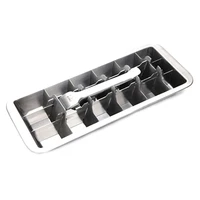 lever style ice tray 2 in 1 stainless steel ice making mold and ice cracker