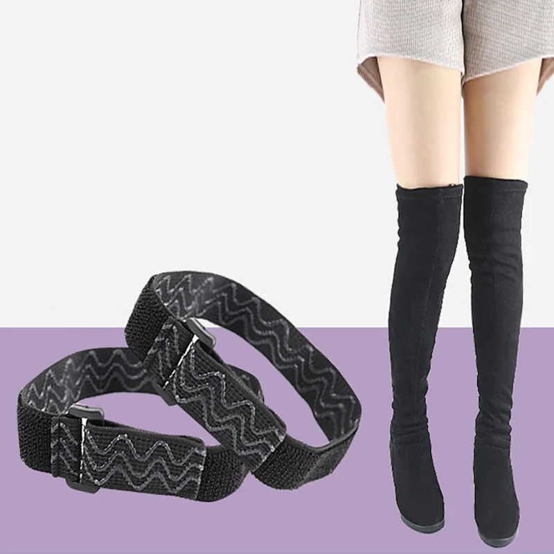 

Women Fixing Shoes Anti Fall Accessories Elastic Adjustable Inside Non Slip Adhesive Tape Elastic Cord 1 Pair Boots Belt Strap