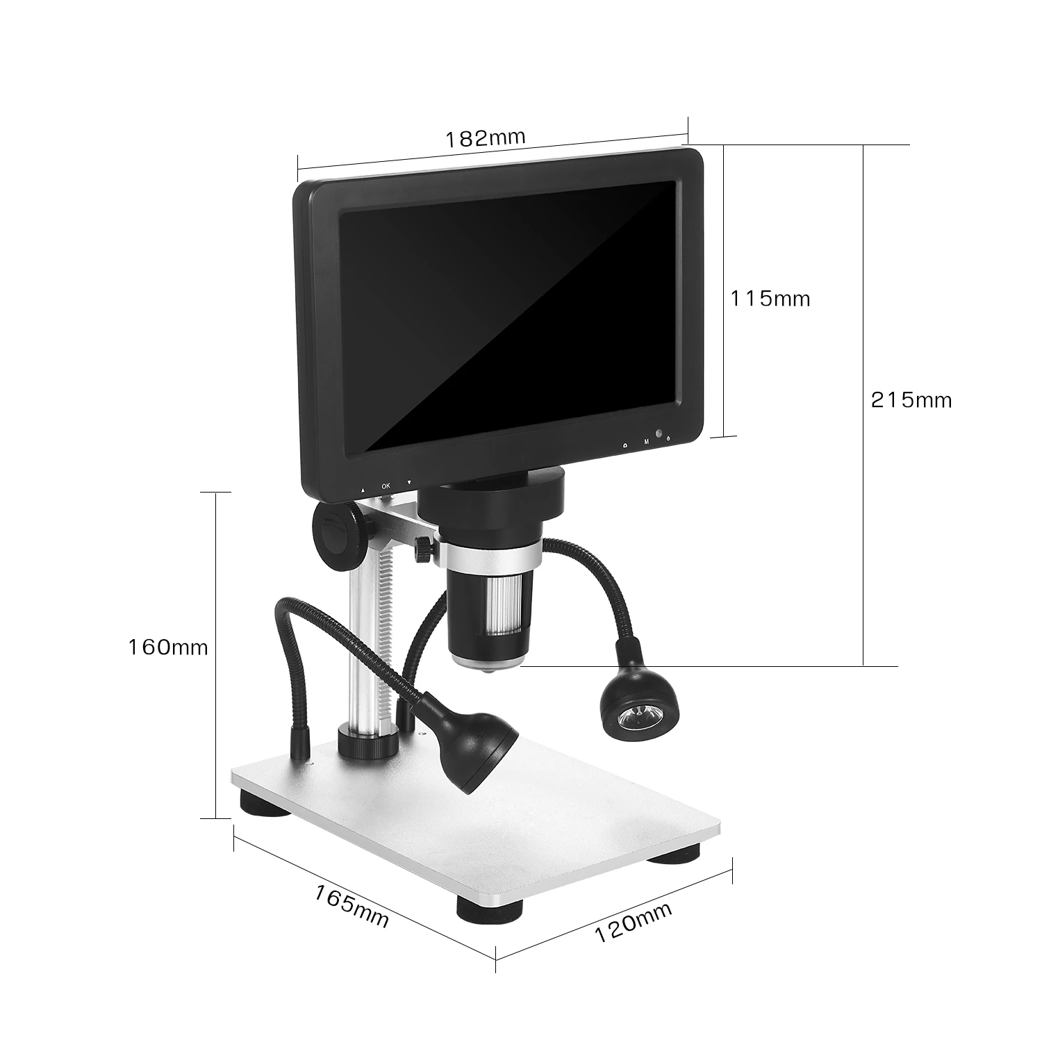 Цифровой микроскоп 1080FHD с увеличением 1200X видеокамера держателем для ремонта