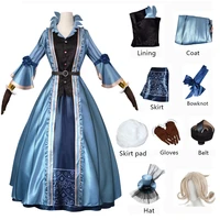 game identity v cosplay costumes survivor bloody queen mary costume original skin blue long dresses prom ball gown female
