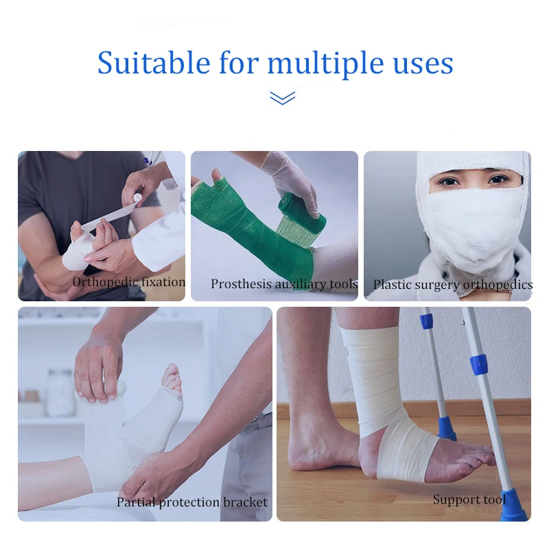 

Medical High Polymer Fixed Bandage Fracture Sprains Fixation Polyester Orthopedic Casting Tap and Plastic Surgery Orthopedic