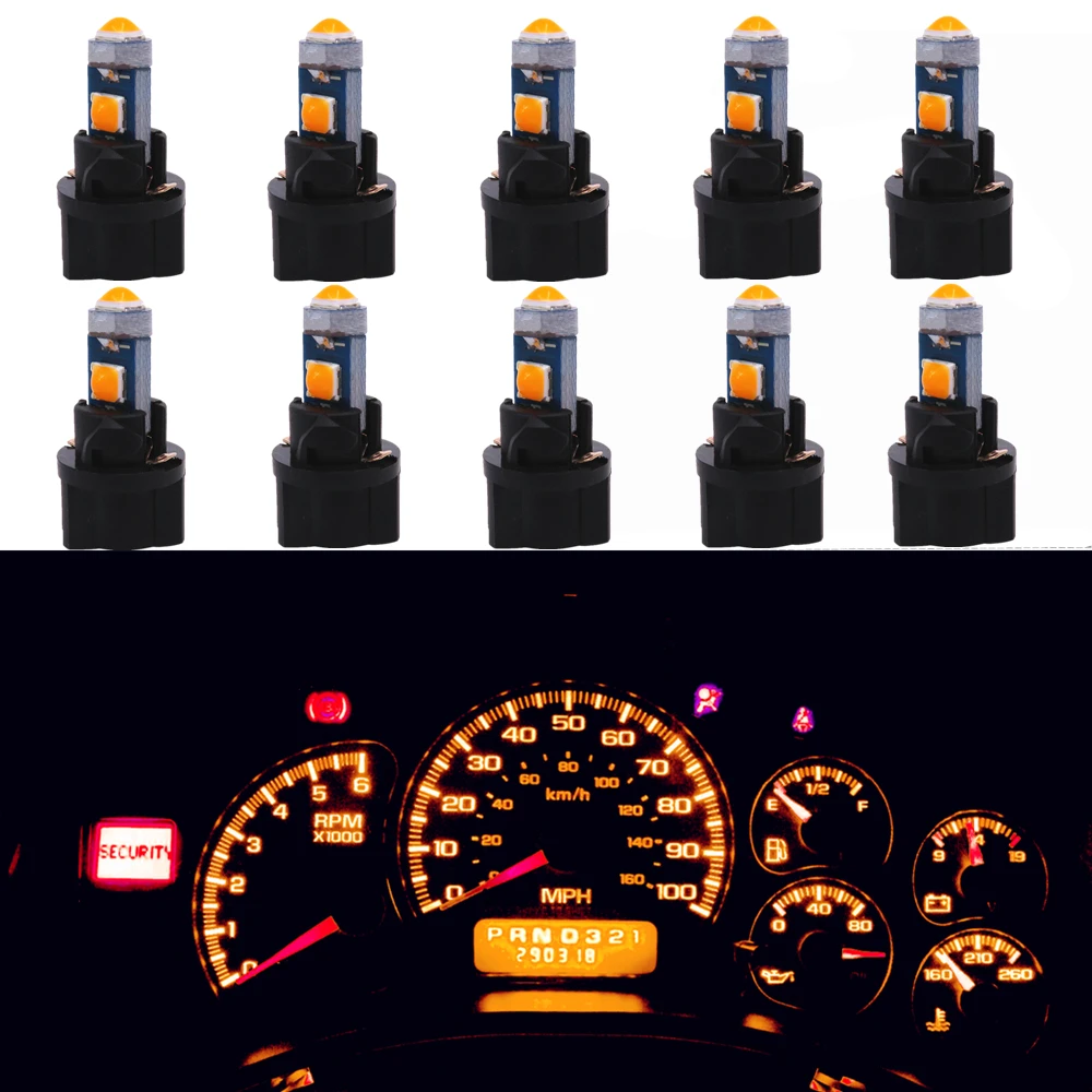 Супер ярсветодиодный Светодиодная лампа WLJH 10x T5 73 74 286 2721 3030 SMD Автомобильная
