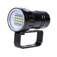 professional 180w 18000lm waterproof photography fill light led diving flashlight portable scuba dive underwater torch lamp