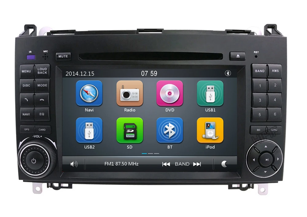 Сенсорный емкостный экран автомобильный DVD gps для Mercedes/Benz A B класс W245 W169 Viano Vito Sprinter B160 B200 стерео радио UI