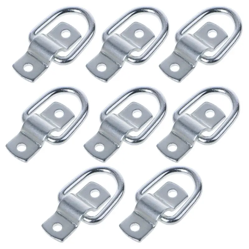 

2021 New 8Pcs Tie Down D Ring Load Anchor Forged Lashing Ring Anchor Trailer With 9600 Pound Capacity