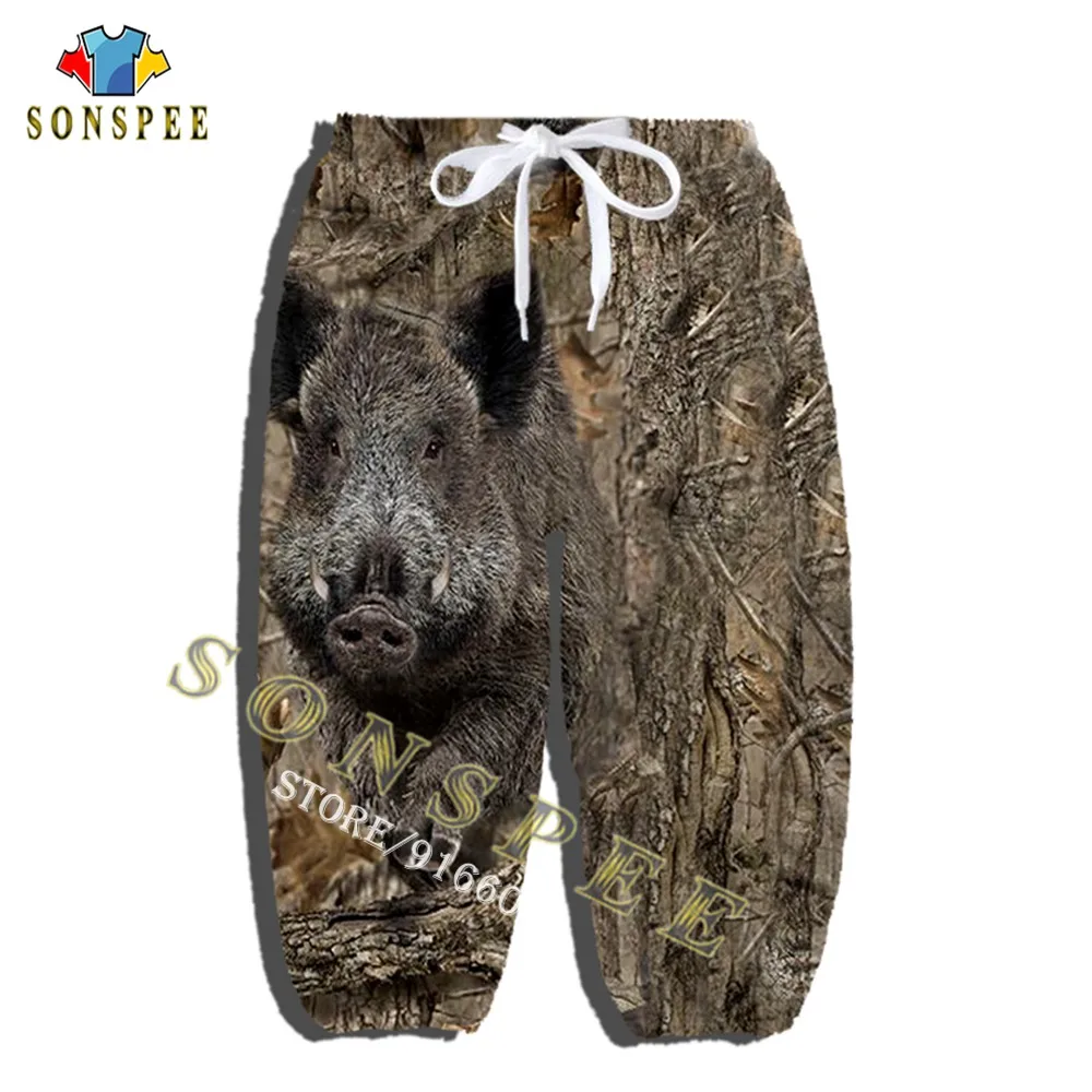 Novelty Streetwear Child Fashion Casual Trousers Unisex Long Pant Animal Hunting Hunter 3D Printed Kids Sweatpants Baby Clothing