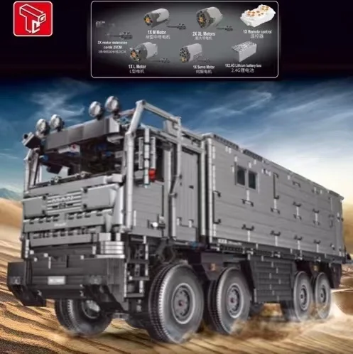 

T4009 6068 шт. 8x8 Роскошная экспедиция Кемпер высокотехнологичный мужской Rv внедорожник с дистанционным управлением сборка Кирпичи Строительны...