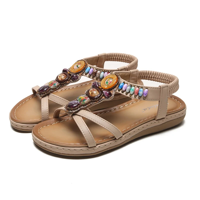 Летние женские модные сандалии Повседневные Удобные пикантные Нескользящие