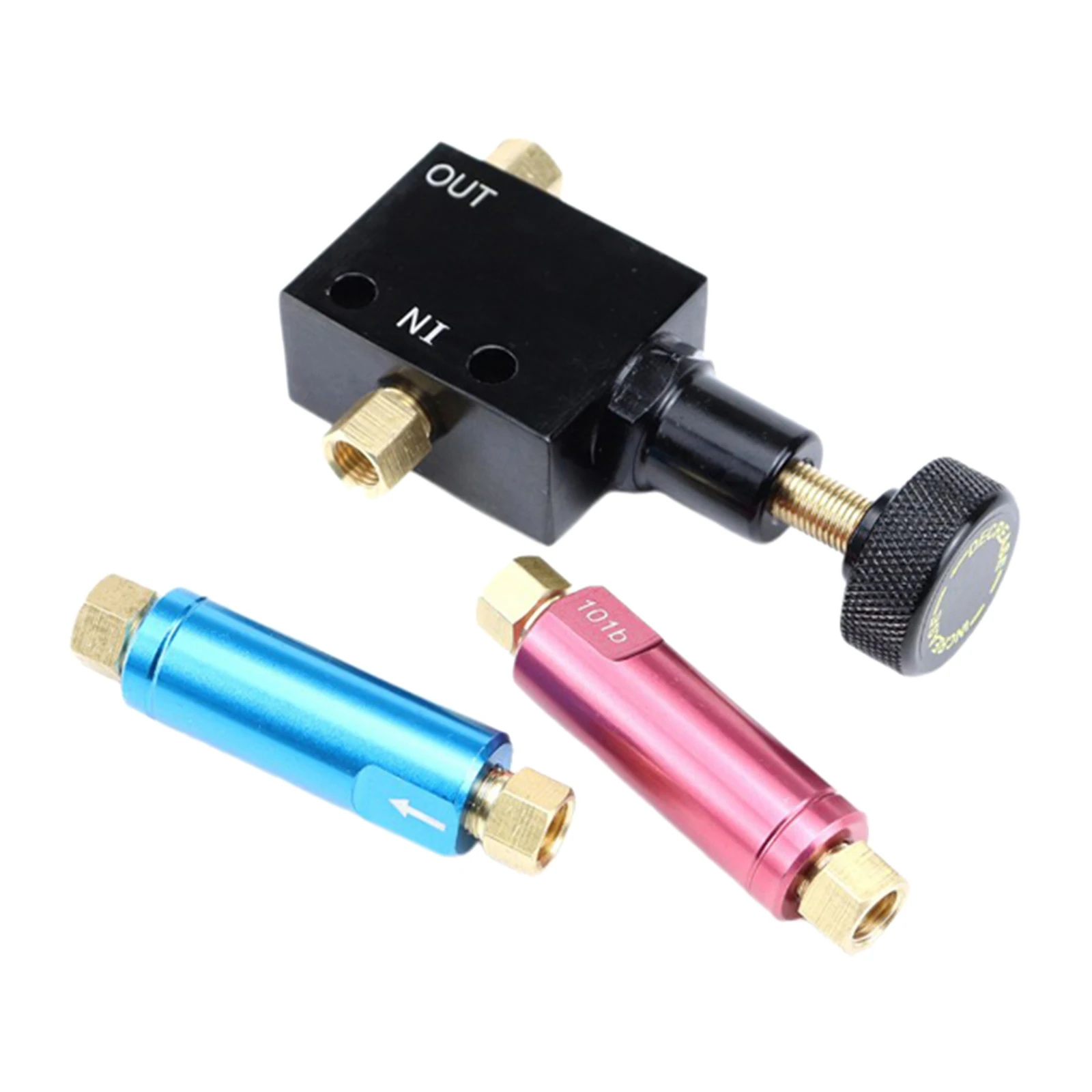 

Metal Black Universal Adjustable Proportioning Brake Valve, with 2lb & 10lb