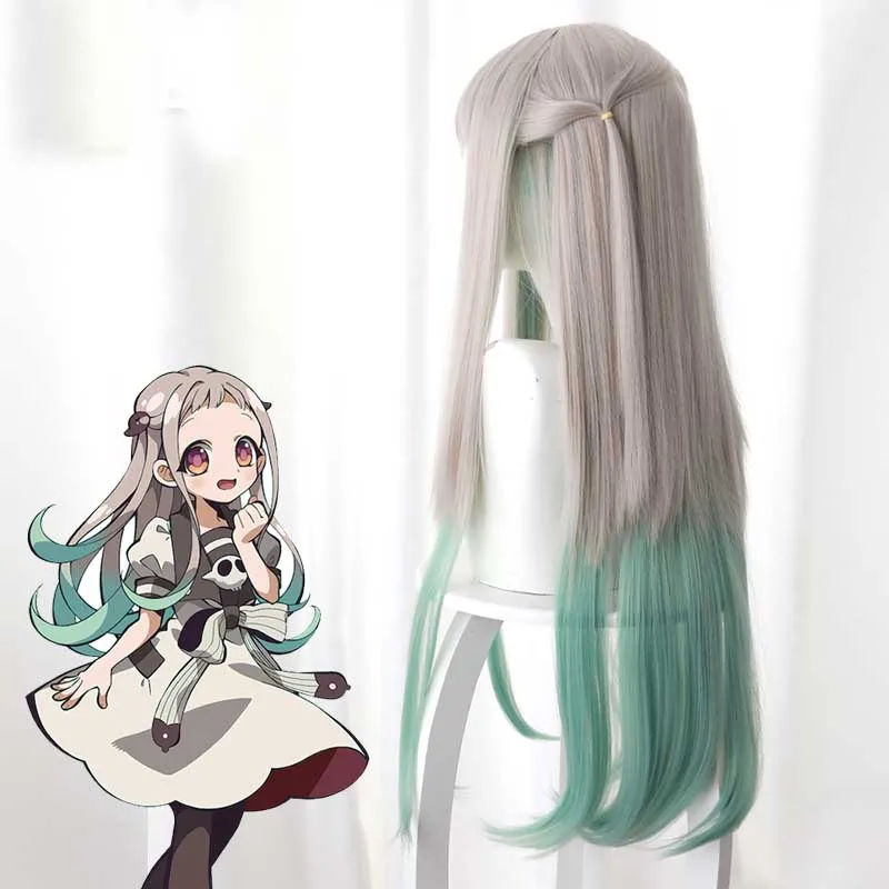 2020Nene Yashiro Косплей парик из синтетических волос длинные прямые волосы Jibaku Shounen Hanako