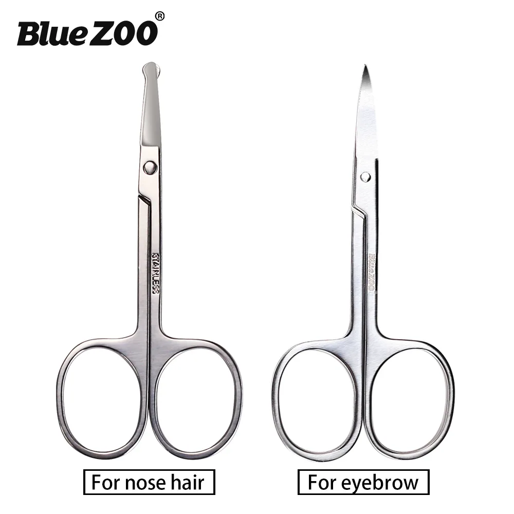 Bluezoo удаление волос на лице Борода брови из нержавеющей стали серебряный цвет