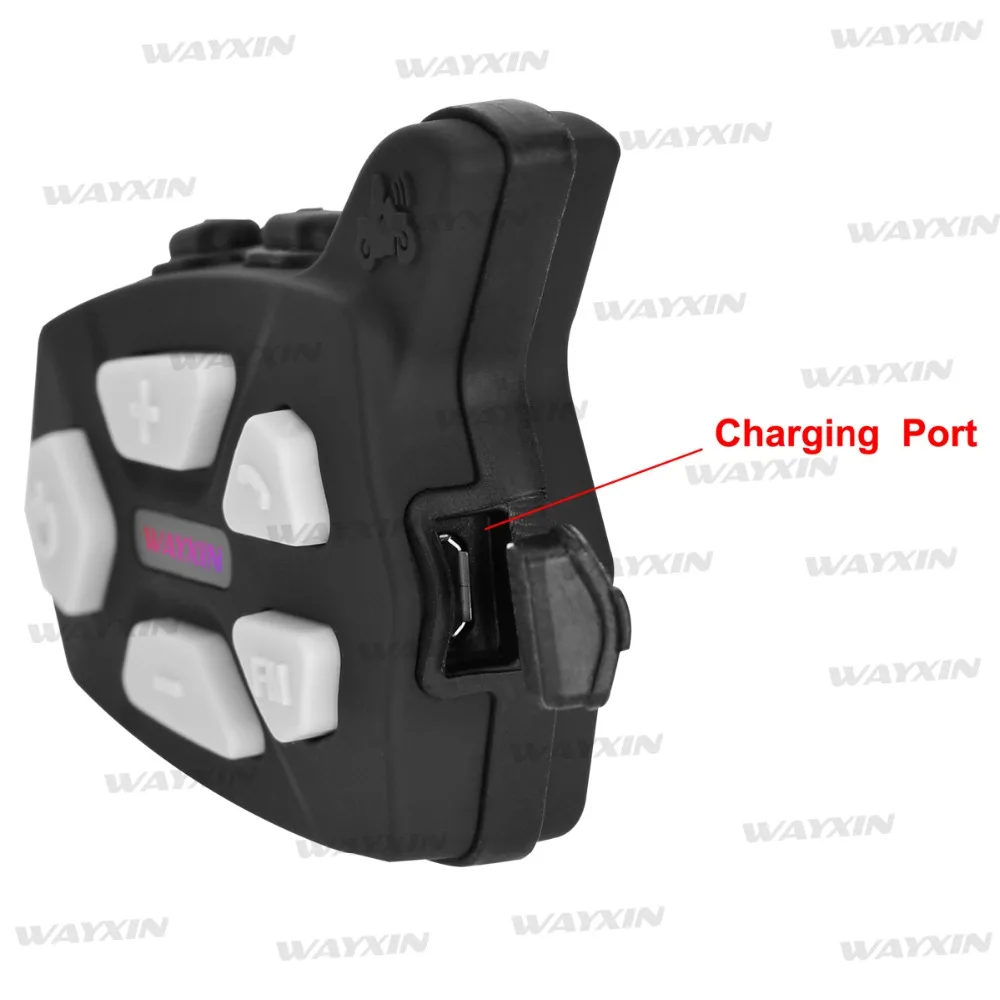 2019 Новинка 1 шт R5 1200M мотоциклетный Bluetooth шлем гарнитуры интерком для 6 райдеров BT