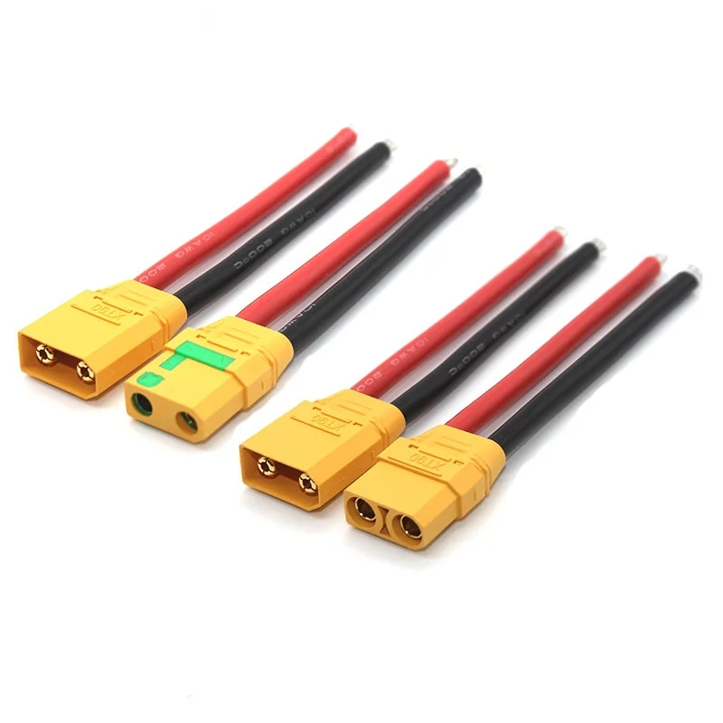 RC аккумуляторный кабель Amass XT90 XT60 XT30 T-Plug Штекерный разъем с силиконовым проводом