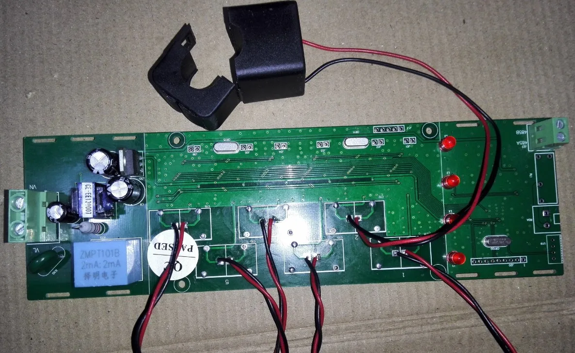 

6 channels current voltage Power energy detection module with RS485 Multicircuit parameter detection module